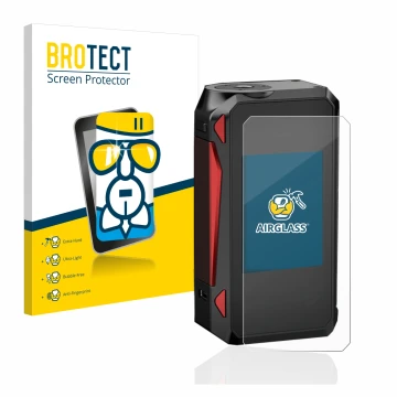 Parte frontale di una confezione del prodotto con il logo del marchio BROTECT. Accanto è raffigurato il dispositivo Smok G-Pri