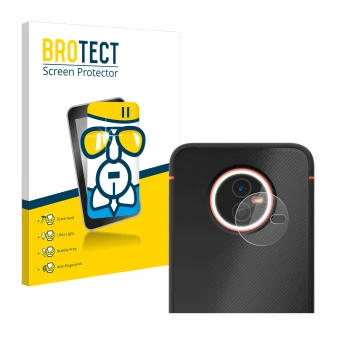 Parte frontale di una confezione del prodotto con il logo del marchio BROTECT. Accanto è raffigurato il dispositivo Gigaset GX