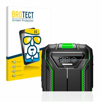 Parte frontale di una confezione del prodotto con il logo del marchio BROTECT. Accanto è raffigurato il dispositivo Doogee S41