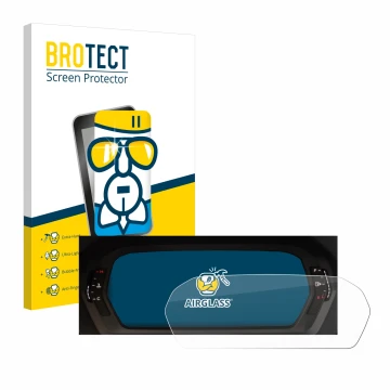 Parte frontale di una confezione del prodotto con il logo del marchio BROTECT. Accanto è raffigurato il dispositivo Audi A3 20