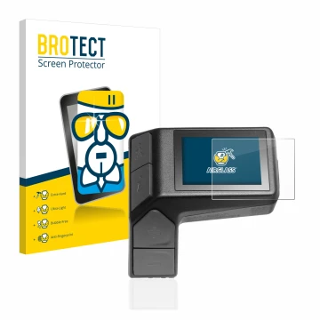 Parte frontale di una confezione del prodotto con il logo del marchio BROTECT. Accanto è raffigurato il dispositivo Giant Ride