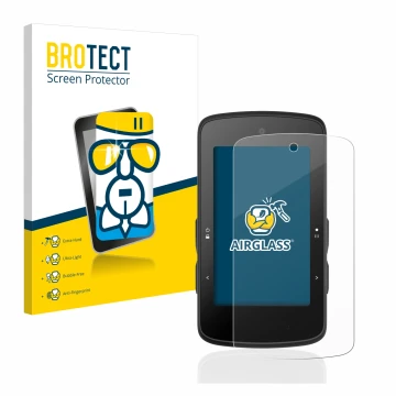 Parte frontale di una confezione del prodotto con il logo del marchio BROTECT. Accanto è raffigurato il dispositivo Bryton Rid