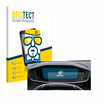 Parte frontale di una confezione del prodotto con il logo del marchio BROTECT. Accanto è raffigurato il dispositivo Peugeot 20