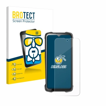 Parte frontale di una confezione del prodotto con il logo del marchio BROTECT. Accanto è raffigurato il dispositivo Cubot King