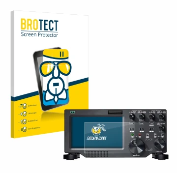 Parte frontale di una confezione del prodotto con il logo del marchio BROTECT. Accanto è raffigurato il dispositivo FlexRadio 