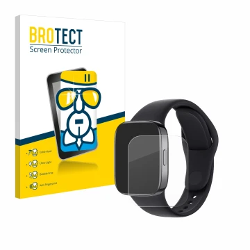 Parte frontale di una confezione del prodotto con il logo del marchio BROTECT. Accanto è raffigurato il dispositivo Xiaomi Red