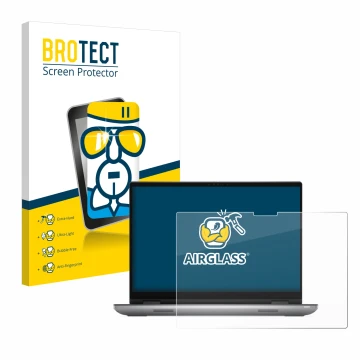 Parte frontale di una confezione del prodotto con il logo del marchio BROTECT. Accanto è raffigurato il dispositivo Dell Preci