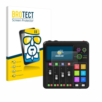 Parte frontale di una confezione del prodotto con il logo del marchio BROTECT. Accanto è raffigurato il dispositivo Rode Rodec