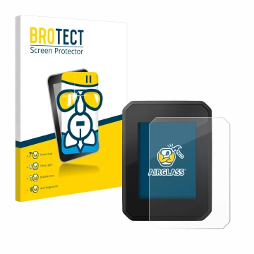 Parte frontale di una confezione del prodotto con il logo del marchio BROTECT. Accanto è raffigurato il dispositivo FIT Displa