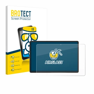 Parte frontale di una confezione del prodotto con il logo del marchio BROTECT. Accanto è raffigurato il dispositivo Samsung Ga