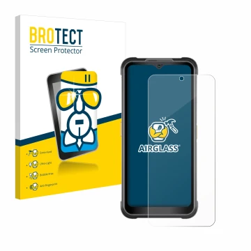 Parte frontale di una confezione del prodotto con il logo del marchio BROTECT. Accanto è raffigurato il dispositivo AGM G2 Gua
