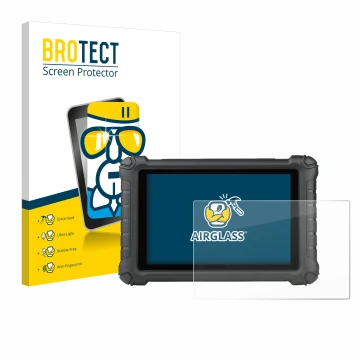 Parte frontale di una confezione del prodotto con il logo del marchio BROTECT. Accanto è raffigurato il dispositivo Autel MX90