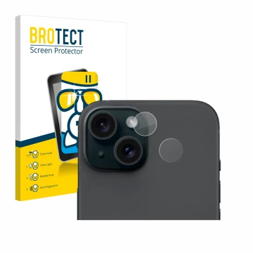 Parte frontale di una confezione del prodotto con il logo del marchio BROTECT. Accanto è raffigurato il dispositivo Apple iPho