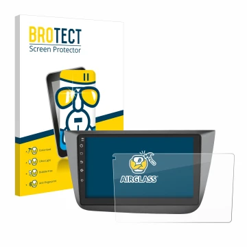 Parte frontale di una confezione del prodotto con il logo del marchio BROTECT. Accanto è raffigurato il dispositivo Topway And