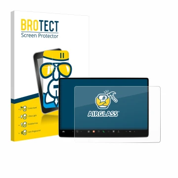 Parte frontale di una confezione del prodotto con il logo del marchio BROTECT. Accanto è raffigurato il dispositivo Tesla Mode