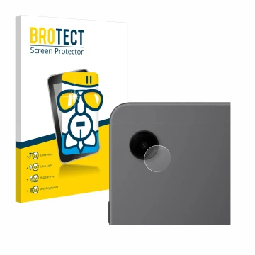 Parte frontale di una confezione del prodotto con il logo del marchio BROTECT. Accanto è raffigurato il dispositivo Samsung Ga