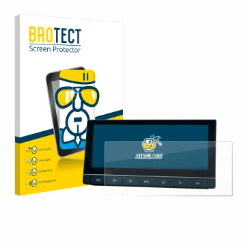 Parte frontale di una confezione del prodotto con il logo del marchio BROTECT. Accanto è raffigurato il dispositivo MG 5 IPS-H