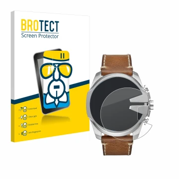 Parte frontale di una confezione del prodotto con il logo del marchio BROTECT. Accanto è raffigurato il dispositivo Diesel Meg