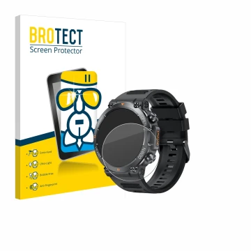 Parte frontale di una confezione del prodotto con il logo del marchio BROTECT. Accanto è raffigurato il dispositivo GaWear K56