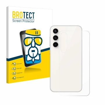 Parte frontale di una confezione del prodotto con il logo del marchio BROTECT. Accanto è raffigurato il dispositivo Samsung Ga