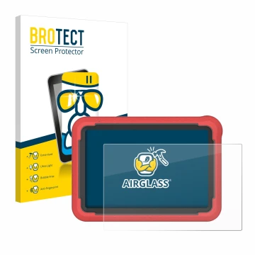 Parte frontale di una confezione del prodotto con il logo del marchio BROTECT. Accanto è raffigurato il dispositivo Launch X-4