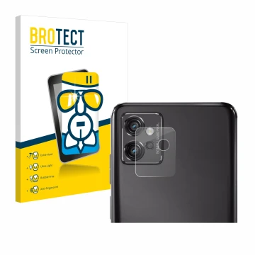 Parte frontale di una confezione del prodotto con il logo del marchio BROTECT. Accanto è raffigurato il dispositivo Motorola M