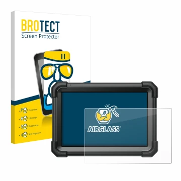 Parte frontale di una confezione del prodotto con il logo del marchio BROTECT. Accanto è raffigurato il dispositivo Launch X-4