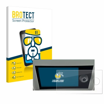 Parte frontale di una confezione del prodotto con il logo del marchio BROTECT. Accanto è raffigurato il dispositivo Volkswagen