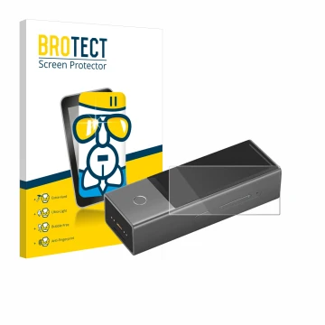 Parte frontale di una confezione del prodotto con il logo del marchio BROTECT. Accanto è raffigurato il dispositivo Timekettle