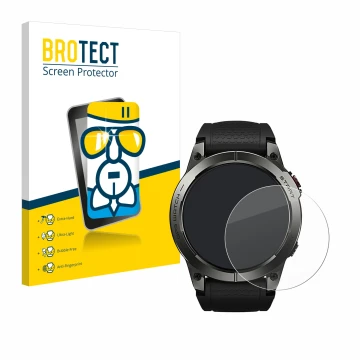 Parte frontale di una confezione del prodotto con il logo del marchio BROTECT. Accanto è raffigurato il dispositivo Zeblaze St