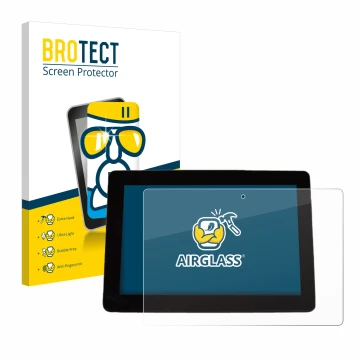 Parte frontale di una confezione del prodotto con il logo del marchio BROTECT. Accanto è raffigurato il dispositivo Trimble XC