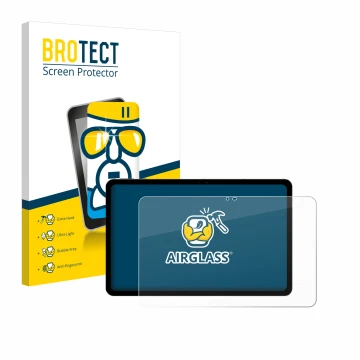 Parte frontale di una confezione del prodotto con il logo del marchio BROTECT. Accanto è raffigurato il dispositivo Peaq PET 1