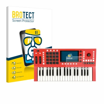 Parte frontale di una confezione del prodotto con il logo del marchio BROTECT. Accanto è raffigurato il dispositivo Akai Profe