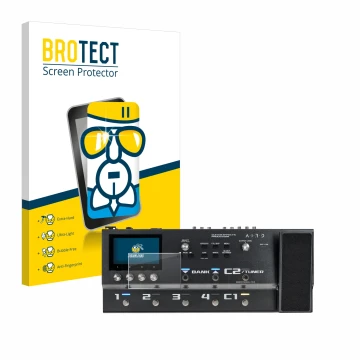 Parte frontale di una confezione del prodotto con il logo del marchio BROTECT. Accanto è raffigurato il dispositivo Boss GX-10