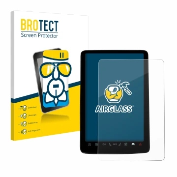 Parte frontale di una confezione del prodotto con il logo del marchio BROTECT. Accanto è raffigurato il dispositivo Volvo EX30