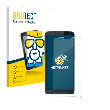 Parte frontale di una confezione del prodotto con il logo del marchio BROTECT. Accanto è raffigurato il dispositivo Unitech EA