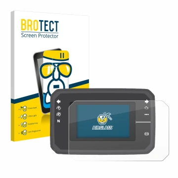 Parte frontale di una confezione del prodotto con il logo del marchio BROTECT. Accanto è raffigurato il dispositivo Honda CB65