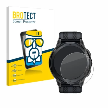 Parte frontale di una confezione del prodotto con il logo del marchio BROTECT. Accanto è raffigurato il dispositivo Oukitel BT