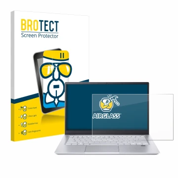 Parte frontale di una confezione del prodotto con il logo del marchio BROTECT. Accanto è raffigurato il dispositivo Acer Swift