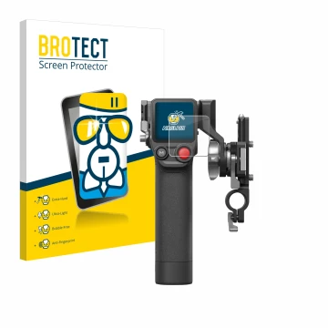 Parte frontale di una confezione del prodotto con il logo del marchio BROTECT. Accanto è raffigurato il dispositivo DJI Focus 