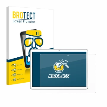 Parte frontale di una confezione del prodotto con il logo del marchio BROTECT. Accanto è raffigurato il dispositivo niuniutab 