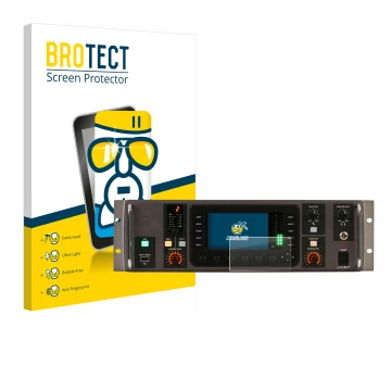 Parte frontale di una confezione del prodotto con il logo del marchio BROTECT. Accanto è raffigurato il dispositivo Behringer 