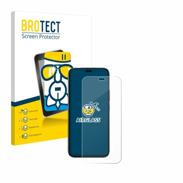 Parte frontale di una confezione del prodotto con il logo del marchio BROTECT. Accanto è raffigurato il dispositivo Honor 200 