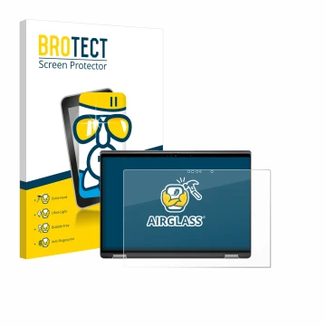 Parte frontale di una confezione del prodotto con il logo del marchio BROTECT. Accanto è raffigurato il dispositivo Dell Latit