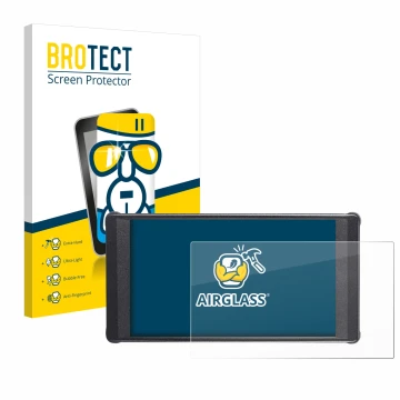 Parte frontale di una confezione del prodotto con il logo del marchio BROTECT. Accanto è raffigurato il dispositivo Portkeys P