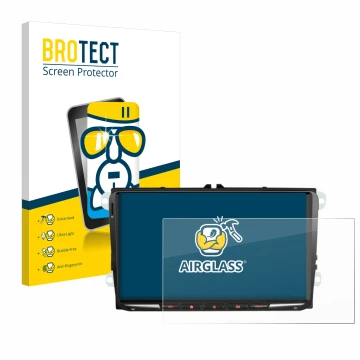 Parte frontale di una confezione del prodotto con il logo del marchio BROTECT. Accanto è raffigurato il dispositivo Erisin ES8