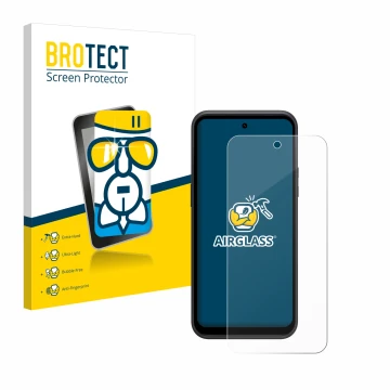 Parte frontale di una confezione del prodotto con il logo del marchio BROTECT. Accanto è raffigurato il dispositivo HMD XR21 c