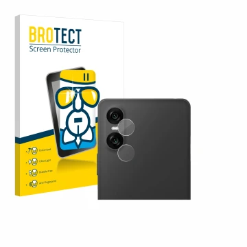 Parte frontale di una confezione del prodotto con il logo del marchio BROTECT. Accanto è raffigurato il dispositivo Sony Xperi