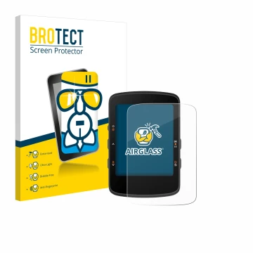 Parte frontale di una confezione del prodotto con il logo del marchio BROTECT. Accanto è raffigurato il dispositivo Bryton Rid