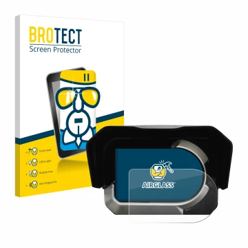 Parte frontale di una confezione del prodotto con il logo del marchio BROTECT. Accanto è raffigurato il dispositivo Kymco CV3 